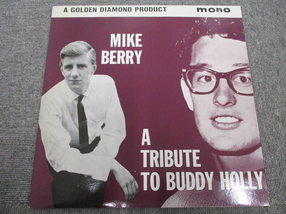 B315　棚ね　現状品　LP盤　レコード　MIKE BERRY　A TRIBUTE TO BUDDY HOLLY　マイク・ベリー　バディ・ホリー　ON MY MIND　洋楽　_画像2