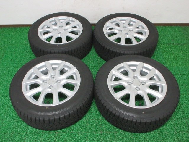 T767【送料無料 SALE品】185/60R15 超溝高 スタッドレス ★最新★ ICENAVI 8 ♪ 21年 アルミ ホイールセット 4本 ホンダ 純正 Modulo 美品_画像1