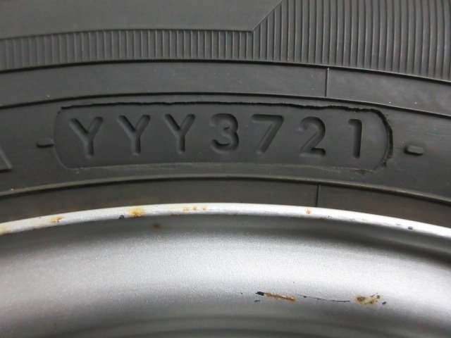 D682【送料無料】145/80R12 80/78 6PR 超溝高 ヨコハマ スタッドレス iG91 2021年製 ホイールセット 4本 ダイハツ 純正 激安 軽トラ 軽バン_画像6