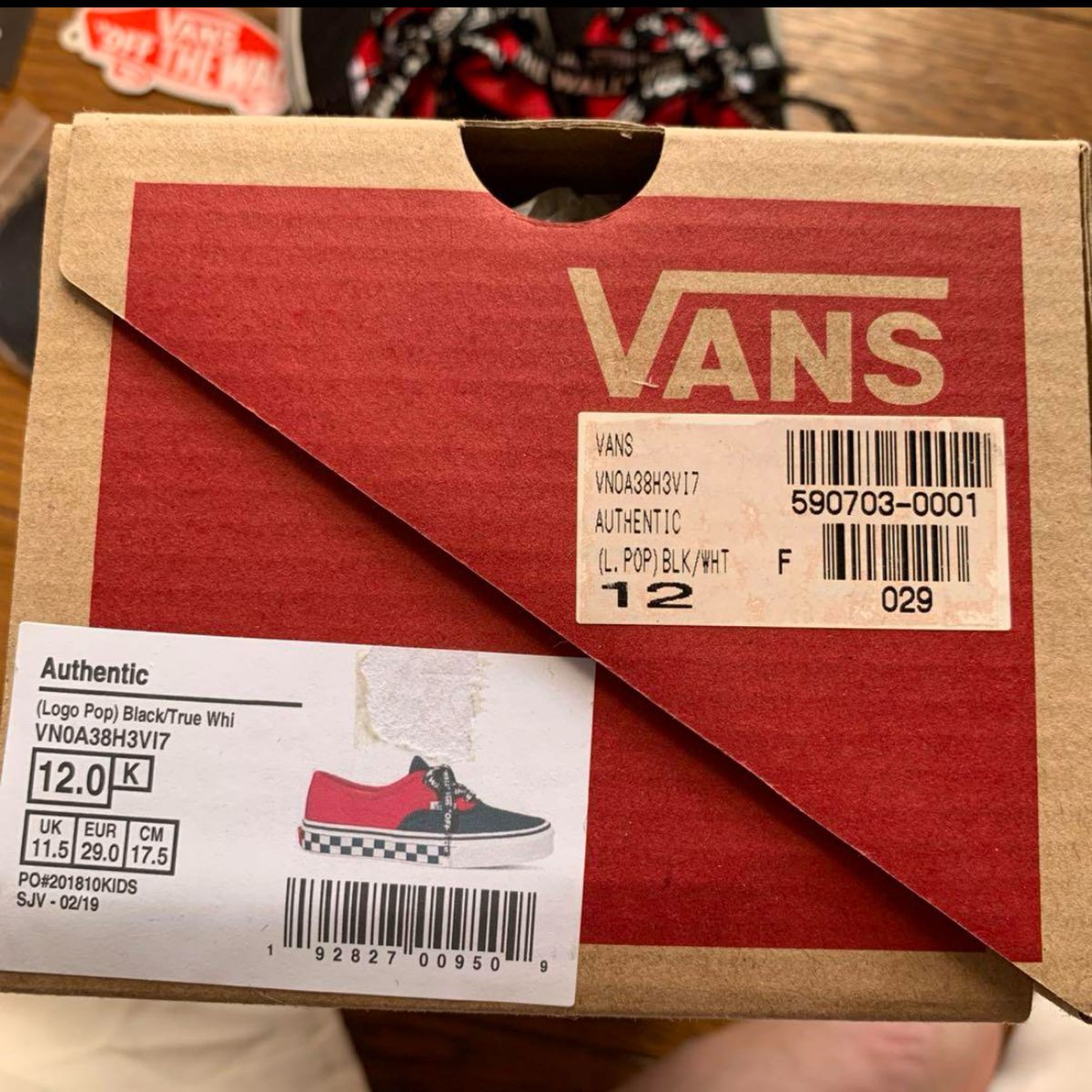 Vans Authentic 17.5cm バンズ スニーカー オーセンティック