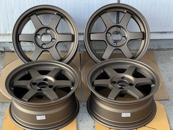 未使用 即日発送 15x7J +20 PCD100 15インチ ホイール 4本 4穴 アルトワークス ロードスター プロボックス NB NA bB 街角_画像1