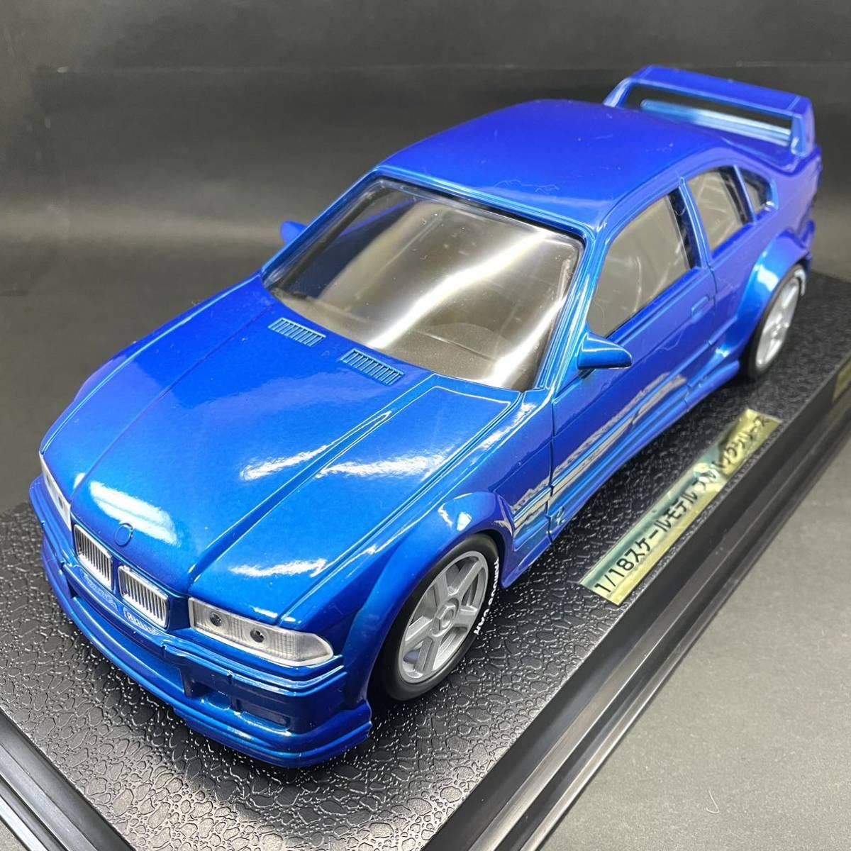 ■BMW M3 E36■1/18■プルバックカー■プラスチック製■カスタムベース■トイコー■クリアケース入り■の画像5