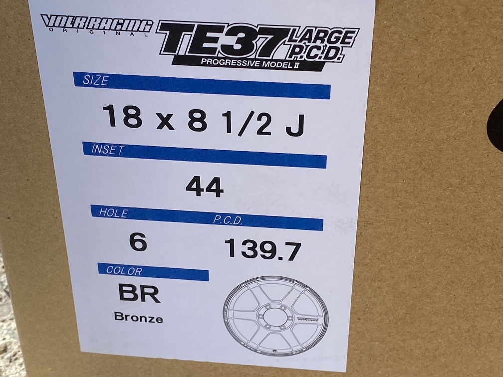 1SET即納 RAYS TE37 LARGE P.C.D 18インチ8.5J+44 6Ｈ139 カラーBR ランクル300 新品ホイール4本 300系ランクル ランドクルーザー_画像7