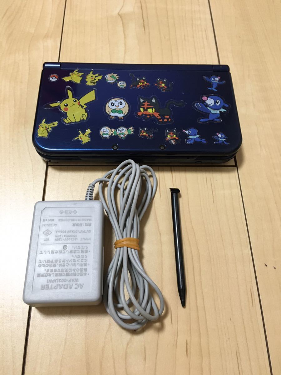 New NINTENDO 3DS LL本体　New ニンテンドー3DS LL本体　メタリックブルー　充電器付属_画像1