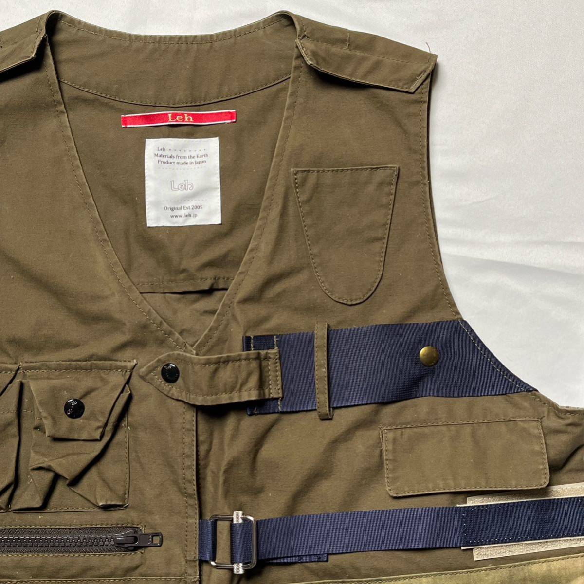 Lehre-GARDEN специальный заказ British Millerrain рыболовный жилет съемный карман Alpen утка Tactical Vest индиго linen