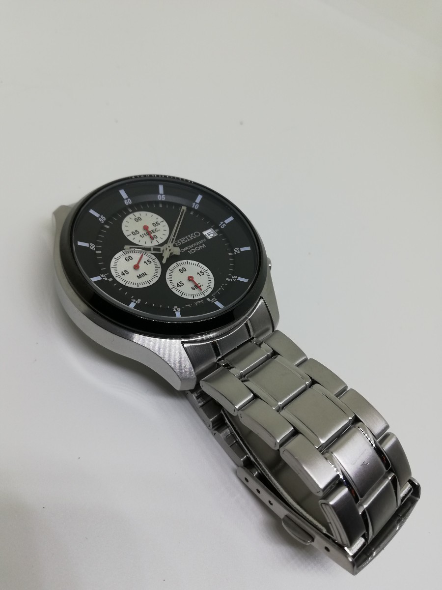 【稼働品】SEIKO セイコー 4T57-00G0 メンズクォーツクロノグラフ腕時計_画像3