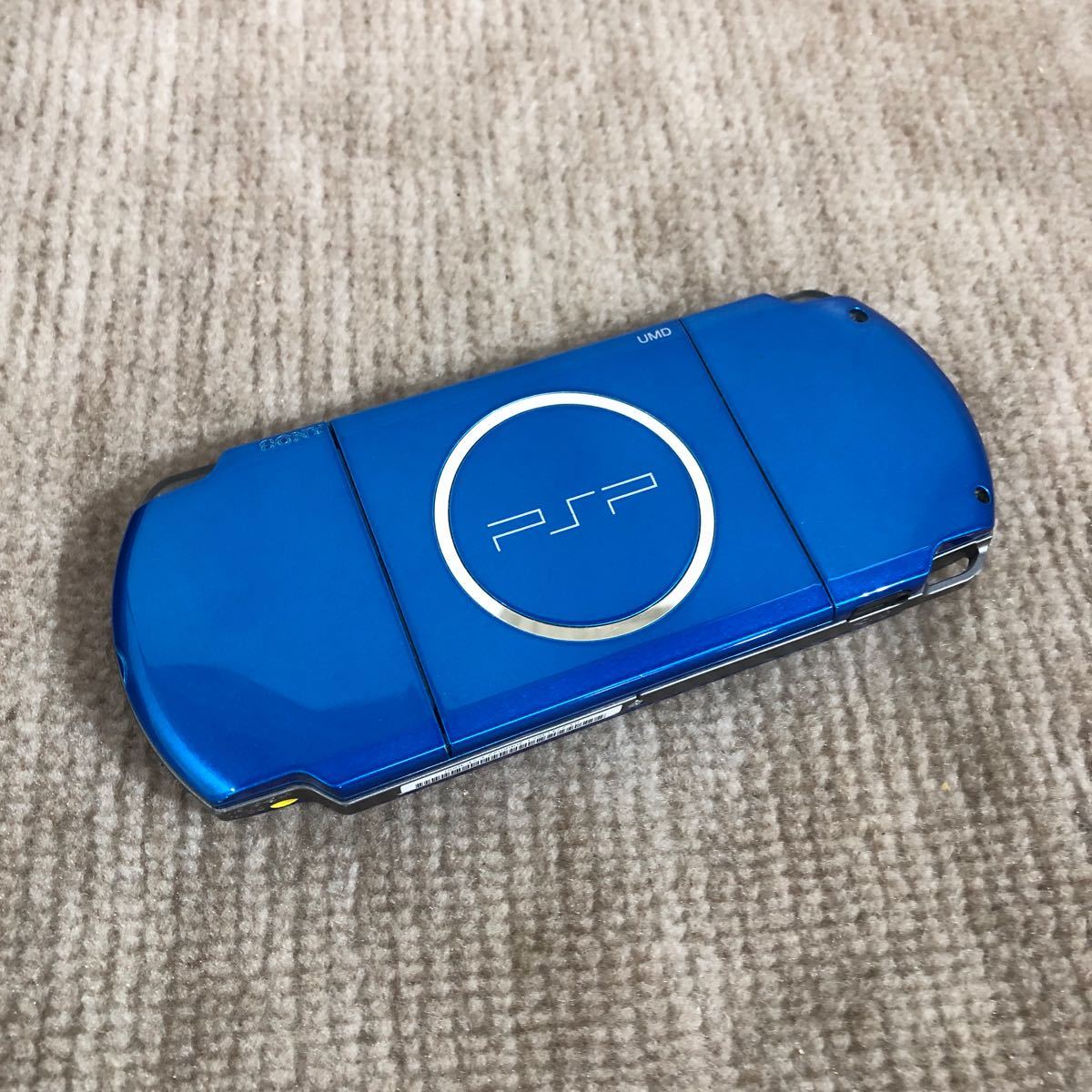 SONY ソニー PlayStation Portableプレイステーション ポータブル PSP PSP-3000 UMD ブルー 青 通電OK 現状品_画像6