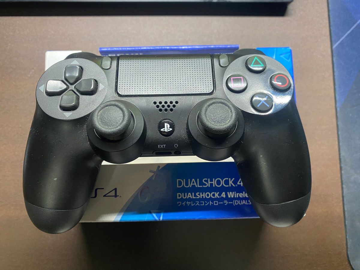 【ジャンク品】ソニー PS4 純正 ワイヤレス コントローラー DualShock 4 ジェットブラック CUH-ZCT2J