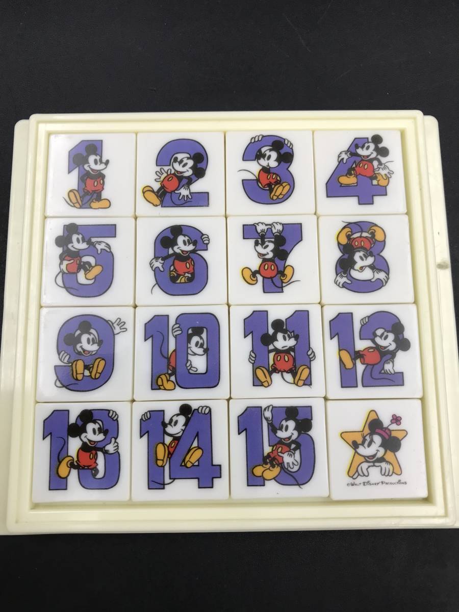 1130-04◆ディズニー スライドパズル 2点 東京ディズニーランド PUZZLE MICKEY MOUSE NUMBERS おみやげ ,APOLLO TOYS 当時物 ミッキー_画像5