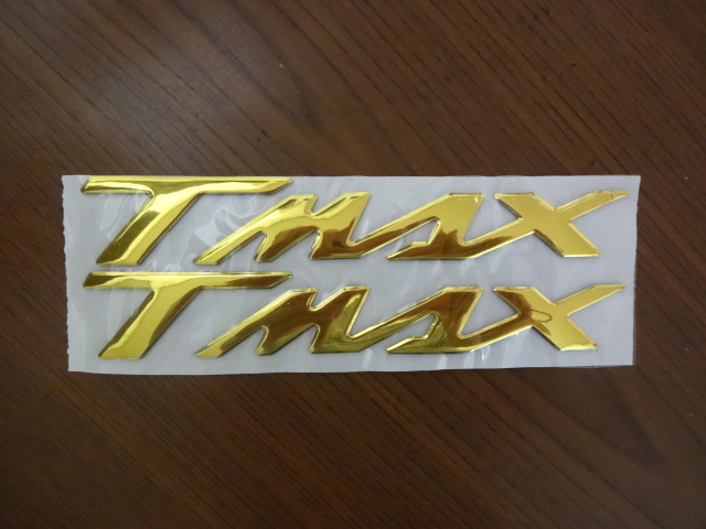  genuine products quality! YAMAHA TMAX500 TMAX530 TMAX5603D emblem Gold 2 sheets set limited time free shipping! T-MAX