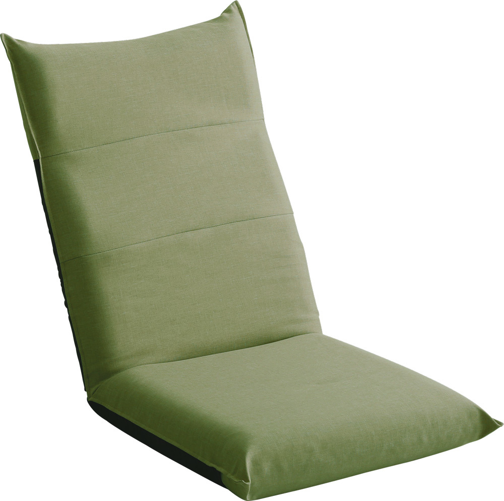 14段階のギア調整が可能なハイバック座椅子 布　グリーン色_画像4