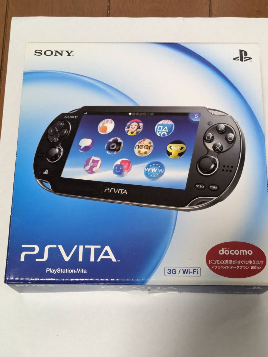  PlayStation Vita 3G/Wi-Fiモデル クリスタル・ブラック 限定版 PCH-1100　美品　おそらく欠品無し_画像1