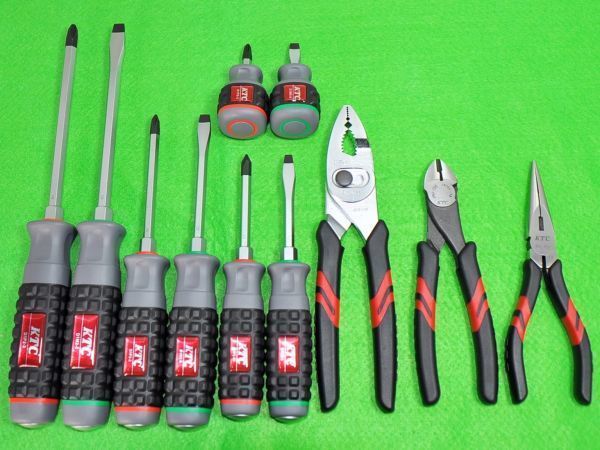 ☆KTC 樹脂柄ドライバー8本握り物3点セット☆PJ-200 PN1-150 PSL ☆KTC 樹脂柄ドライバー8本握り物3点セット☆PJ-200 PN1-150 PSL