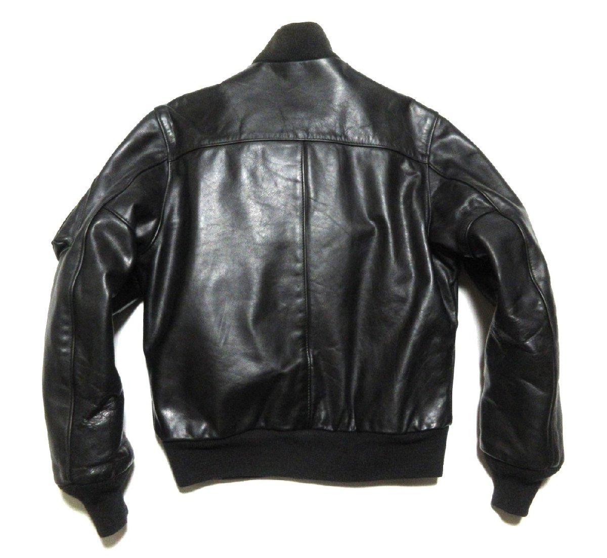  ultimate beautiful goods Schott.N.Y.C 127 Schott leather MA-1 flight jacket / Rider's /36/ black /USA/ America / American made 