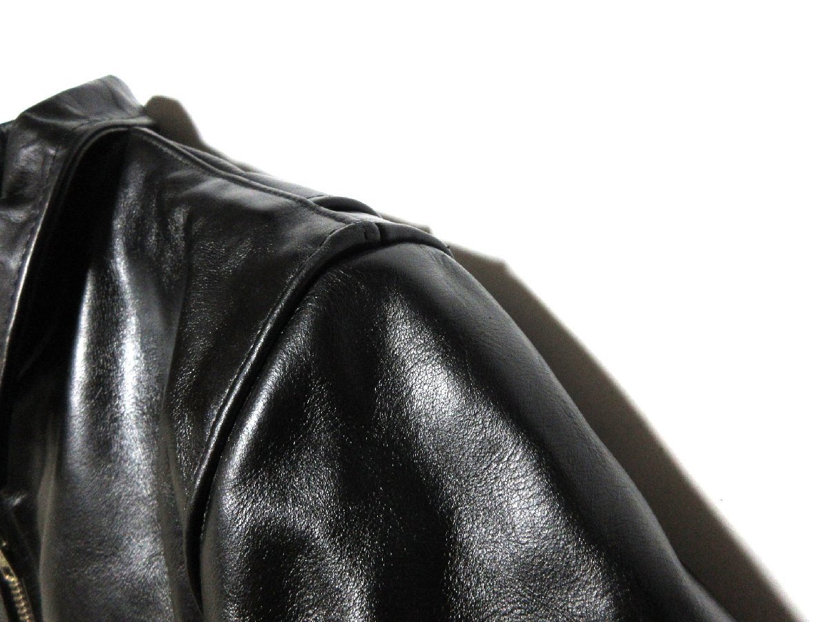  unused . close close year of model VANSON ENF Vanson leather single rider's jacket /40/ black /USA/ America / American made 