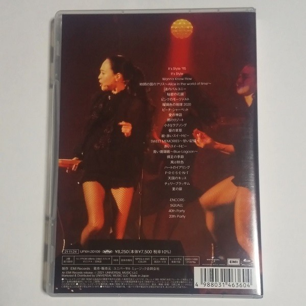 ブルーレイ★松田聖子「Happy 40th Anniversary Concert Tour 2020-2021 Singles& Very Best Songs Collection」 Seiko MAtsuda_画像2