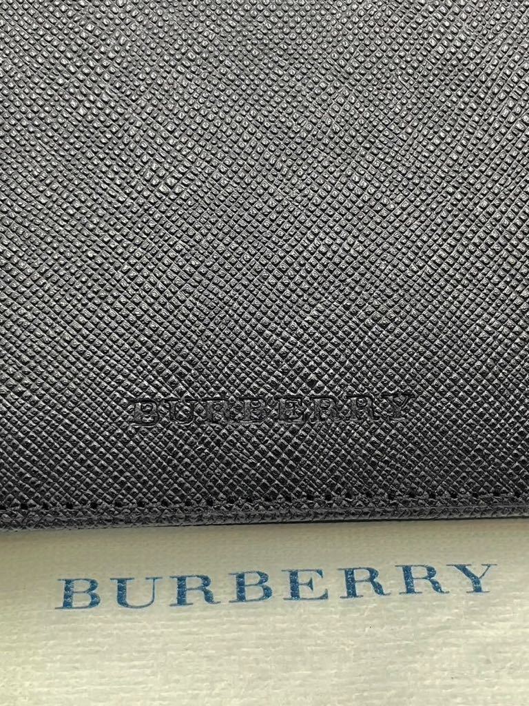 未使用品　バーバリー　二つ折り財布　ブラック　小銭入れ付き　メンズ　レディース　カードケース　コインケース_画像2