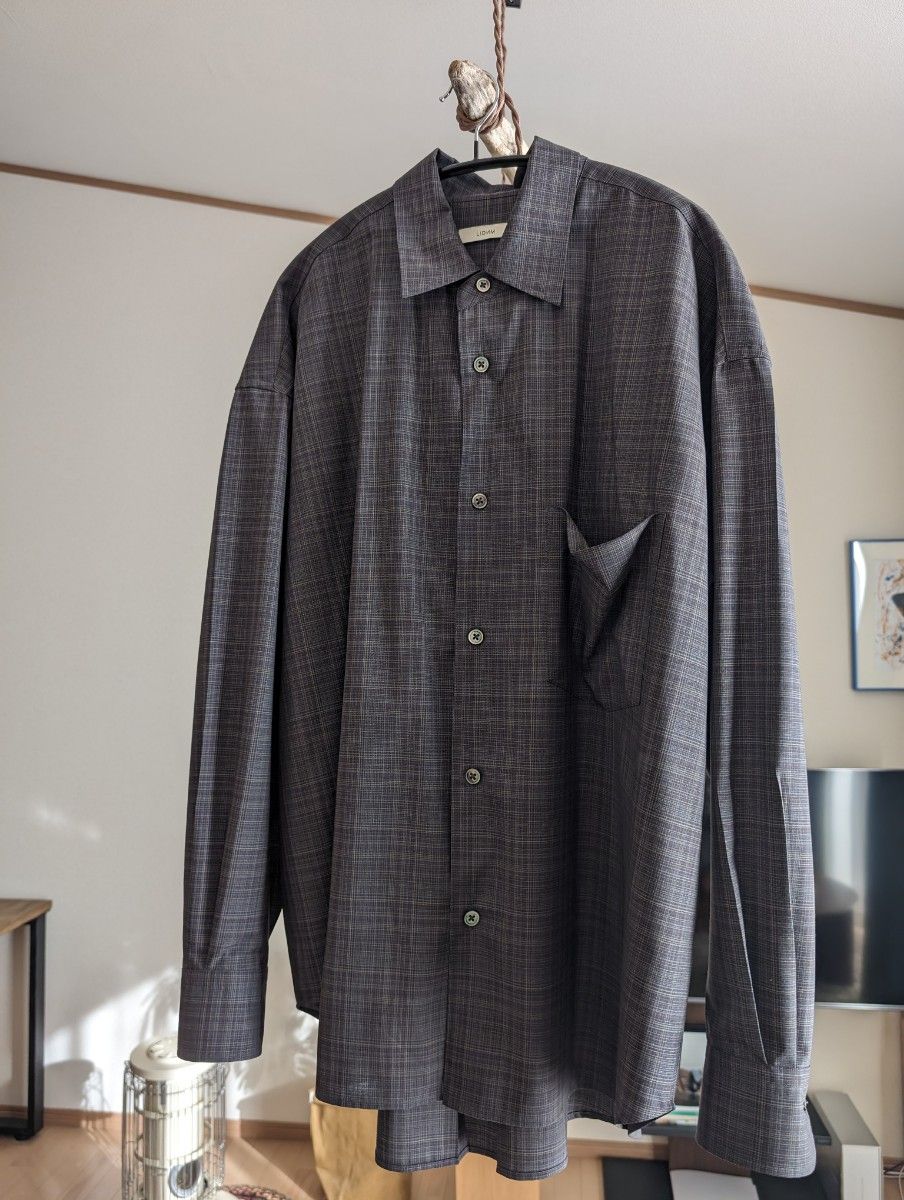 LIDNM Super130s CHECK SHIRT Мサイズ｜Yahoo!フリマ（旧PayPayフリマ）