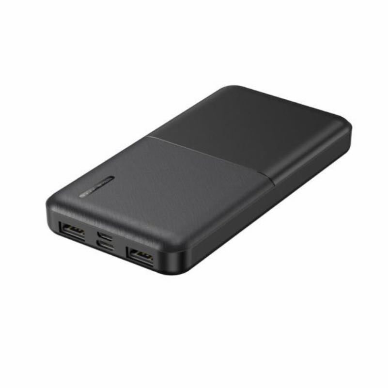 超薄型　黒　モバイルバッテリー10000mAh 2台同時急速充電　PSE適合製品　大容量 USB充電 iPhone Android 携帯充電器 iPad _画像2