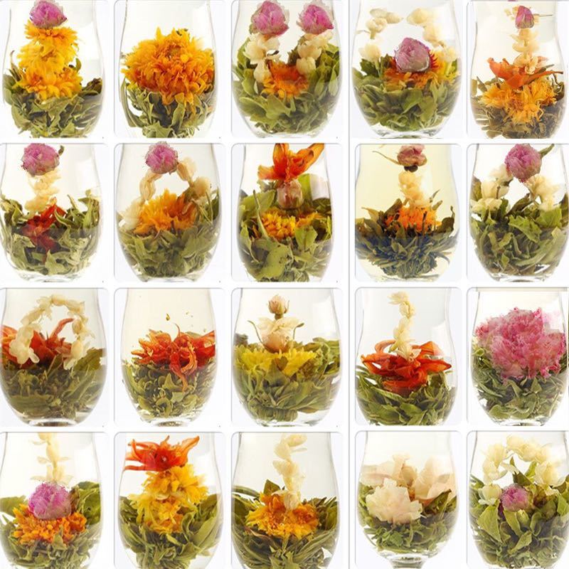 工芸茶10種 花茶 ハーブティー 健康茶 ジャスミン茶 手作りお茶 緑茶_画像2