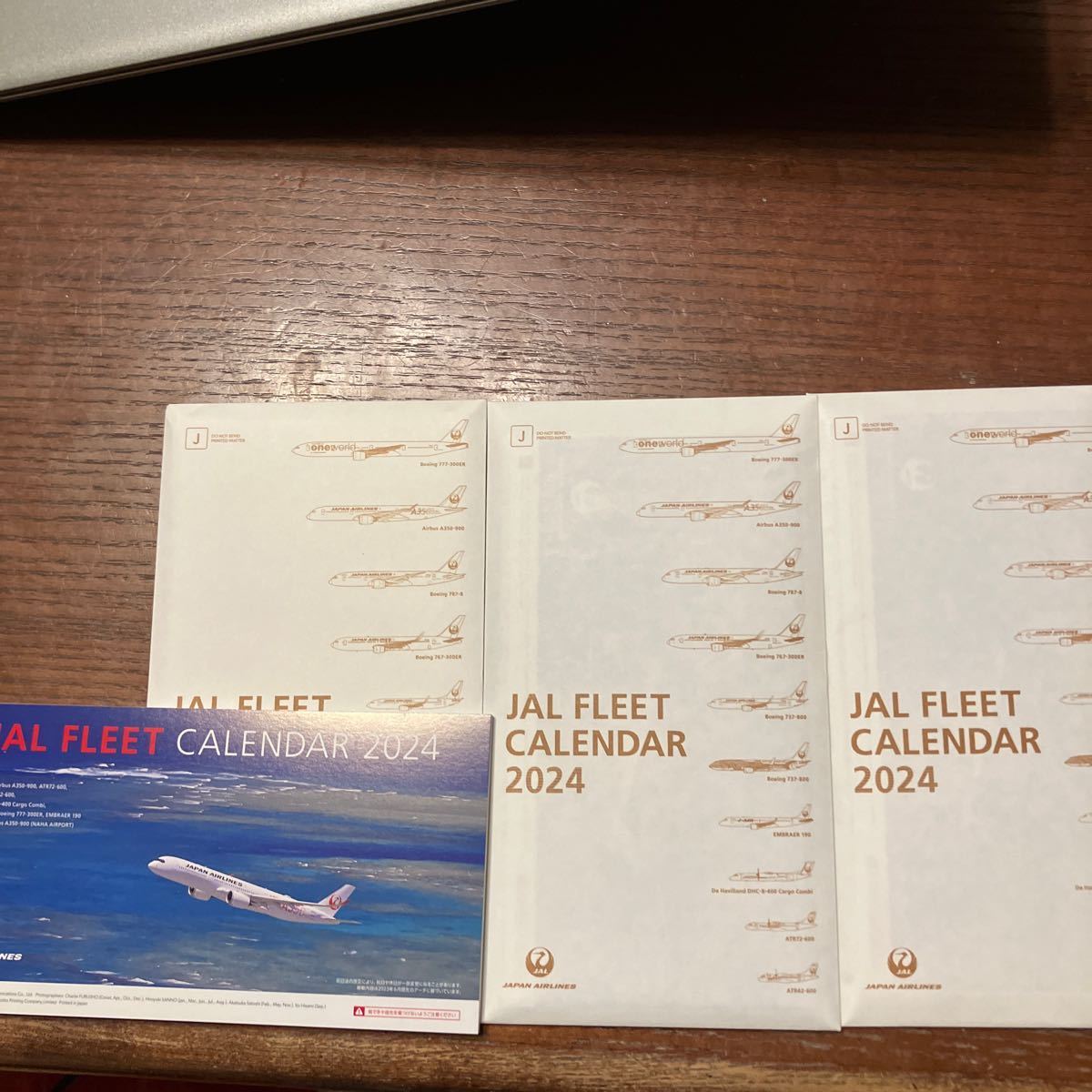 卓上カレンダー JAL 3冊_画像1