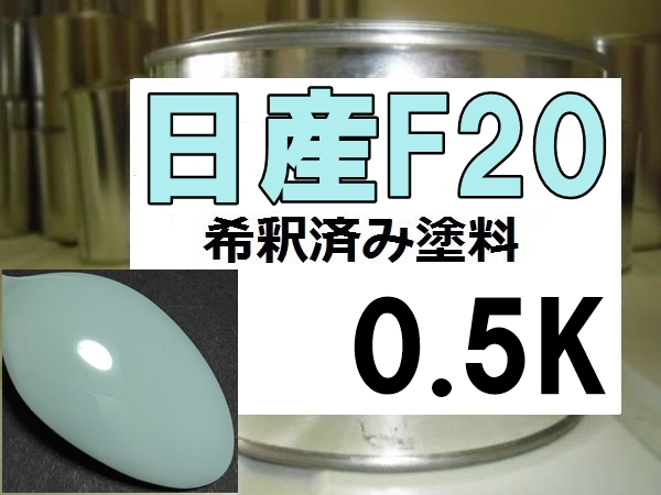 ◆ 日産F20　塗料　ミントグリーン　オッティ　希釈済　F20_画像1