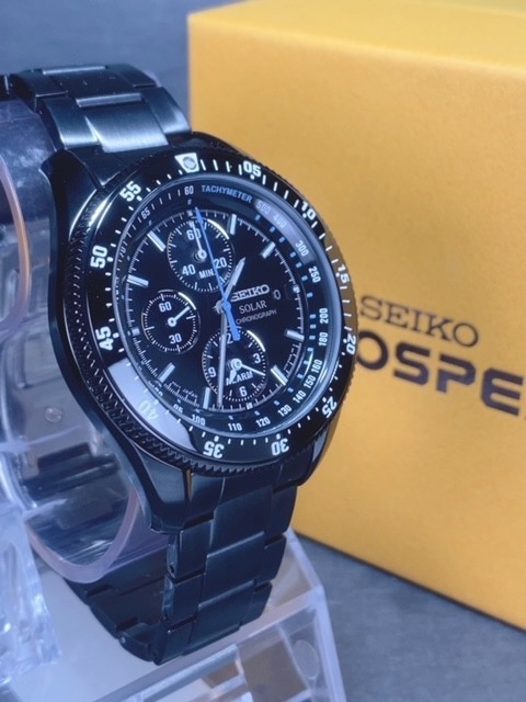 新品 SEIKO セイコー PROSPEX プロスペックス ソーラー クロノグラフ 腕時計 スピードマスター メンズ ビジネスウォッチ SBDL007_画像3