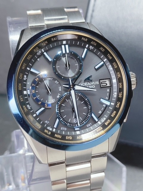新品 限定 カシオ CASIO オシアナス OCEANUS ブラックマーブル OCW-T2600G-1AJF 腕時計 ソーラー タフソーラー 電波時計 マルチバンド6_画像1