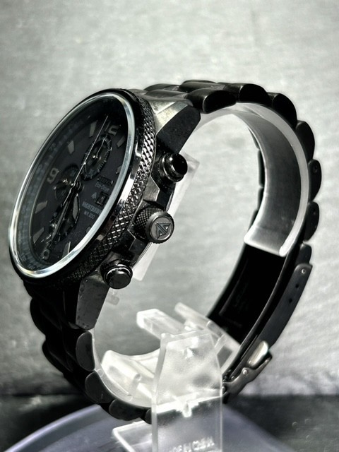 CITIZEN シチズン PROMASTER プロマスター NIGHT HAWK ナイトホーク CA0295-58E 腕時計 ステンレス アナログ ソーラー 動作確認済み メンズ_画像4