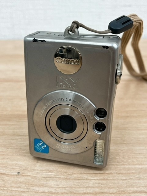 Canon キヤノン コンパクトデジタルカメラ IXY DIGITAL PC1037 シルバー ストラップ付 日本製 現状品_画像1