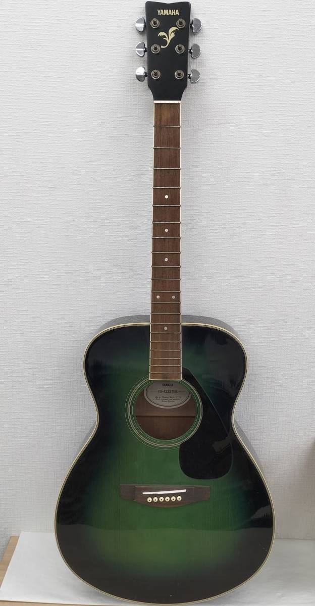 1円 中古品 YAMAHA ヤマハ FS-423S TMB FSシリーズ Acoustic Guitar アコースティックギター アコギ 6弦 楽器 器材 音楽 演奏 現状品 路上_画像1