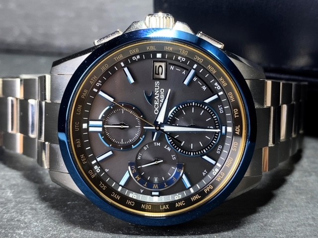 新品 限定 カシオ CASIO オシアナス OCEANUS ブラックマーブル OCW-T2600G-1AJF 腕時計 ソーラー タフソーラー 電波時計 マルチバンド6_画像6