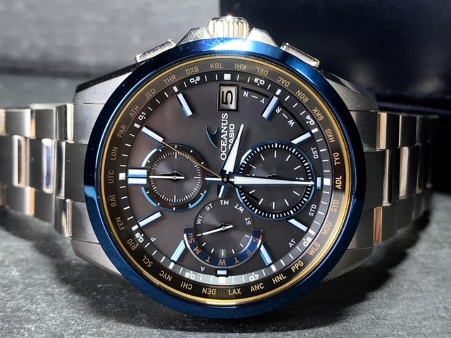 新品 限定 カシオ CASIO オシアナス OCEANUS ブラックマーブル OCW-T2600G-1AJF 腕時計 ソーラー タフソーラー 電波時計 マルチバンド6_画像5