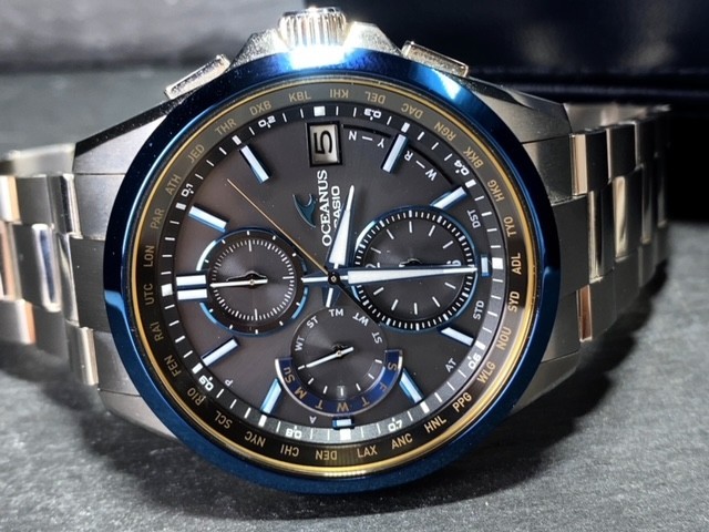 新品 限定 カシオ CASIO オシアナス OCEANUS ブラックマーブル OCW-T2600G-1AJF 腕時計 ソーラー タフソーラー 電波時計 マルチバンド6_画像7