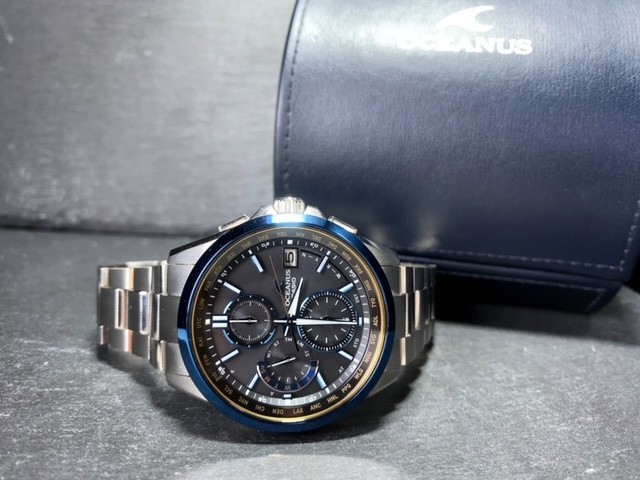 新品 限定 カシオ CASIO オシアナス OCEANUS ブラックマーブル OCW-T2600G-1AJF 腕時計 ソーラー タフソーラー 電波時計 マルチバンド6_画像8