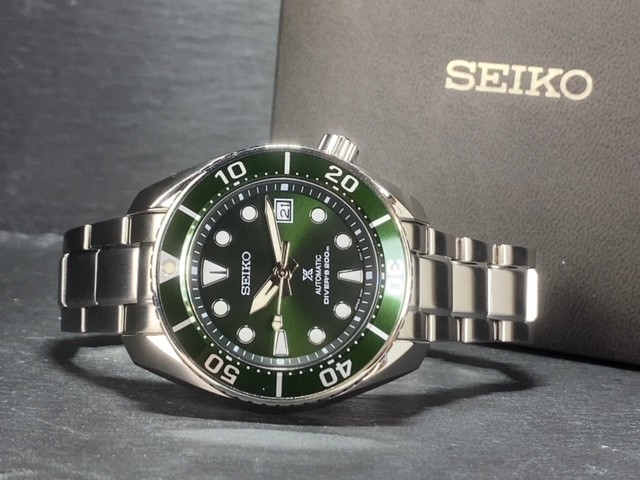 限定品 新品 SEIKO セイコー PROSPEX プロスペックス SUMO スモウ ダイバースキューバ 機械式 自動巻き 腕時計 グリーン 緑 SBDC081_画像5