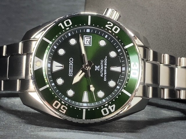 限定品 新品 SEIKO セイコー PROSPEX プロスペックス SUMO スモウ ダイバースキューバ 機械式 自動巻き 腕時計 グリーン 緑 SBDC081_画像3