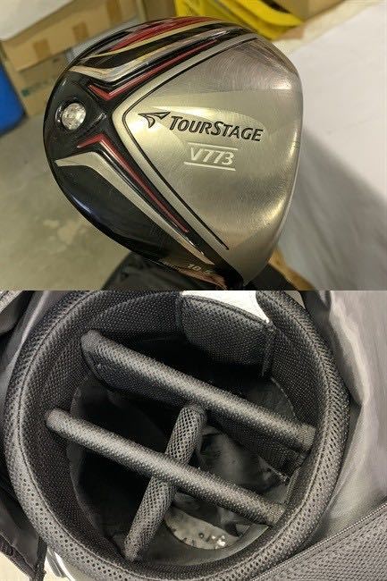 良品 TOURSTAGE V773 13本セット キャディバッグ付 ツアーステージ ゴルフセット [11-59]114//888K_画像6