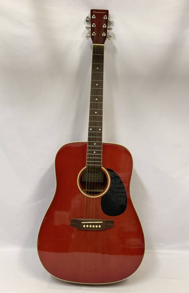 ●アコースティックギター Bluesman ブルースマン W-11RD ソフトケース付き made in Korea 083/788K_画像2