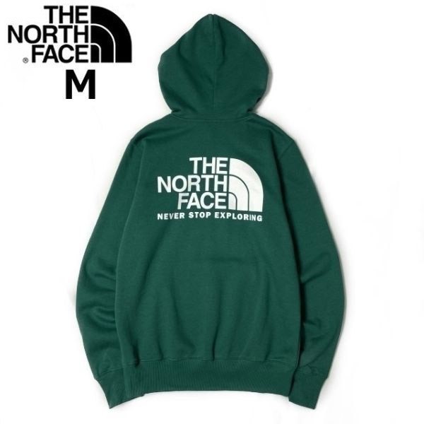 1円～!売切!【正規新品】THE NORTH FACE◆THROWBACK HOODIE パーカー プルオーバー US限定 裏起毛 男女兼用 ビッグロゴ(M)緑 181130-30_画像7