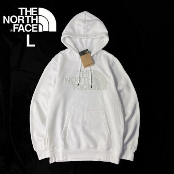 1円～!売切!【正規新品】THE NORTH FACE◆NOV HALFDOME HOODIE パーカー スウェット 2022最新 3Dロゴ 男女兼用 裏起毛 保温(L)白 181130-30_画像2