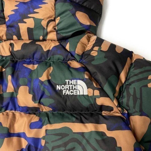 1円～!売切!【正規新品】THE NORTH FACE PRINTED HYDRENALITE HOODIE ダウンジャケット US限定 最新モデル(XL)茶 黒 迷彩柄 190122-130_画像8