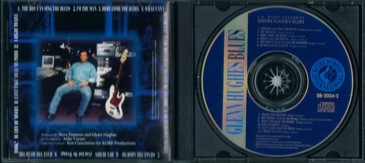 GLENN HUGHES / Blues BB-2004-2 USA盤 CD グレン・ヒューズ / シング・ザ・ブルーズ JOHN NORUM MICK MARS WARREN DEMARTINI 4枚同梱発送_画像3