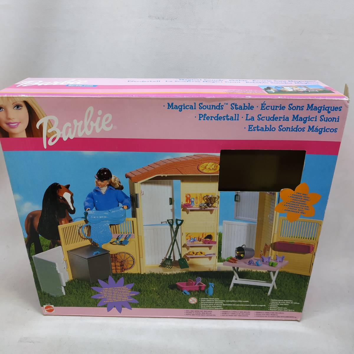 ◇ Barbie MAGICAL SOUNDS STABLE Playset バービーマジカルサウンズ馬小屋プレイセット ままごと 現状品 ◇ N90293_画像10