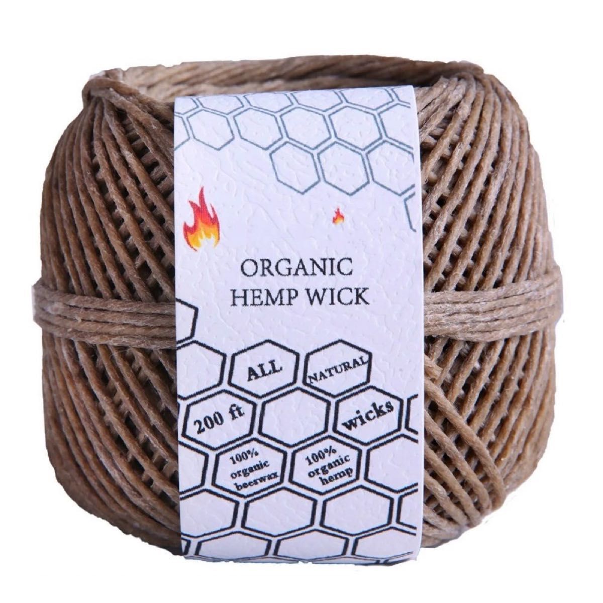 ORGANIC HEMP WICK / オーガニックヘンプウィッグ（6メートル巻き）