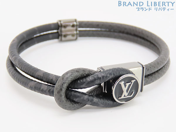  new old goods Louis Vuitton Taiga llama monogram Eclipse brass re loop ito bracele arm wheel nowa-ru black M6780