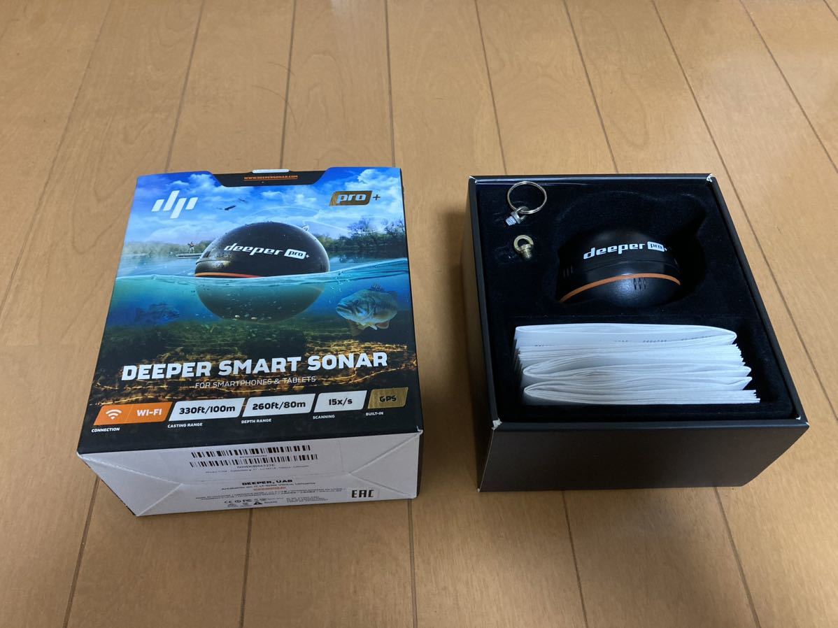Deeper ディーパー Pro+ プロプラス ワイヤレススマート魚探 スマートソナー 魚群探知機