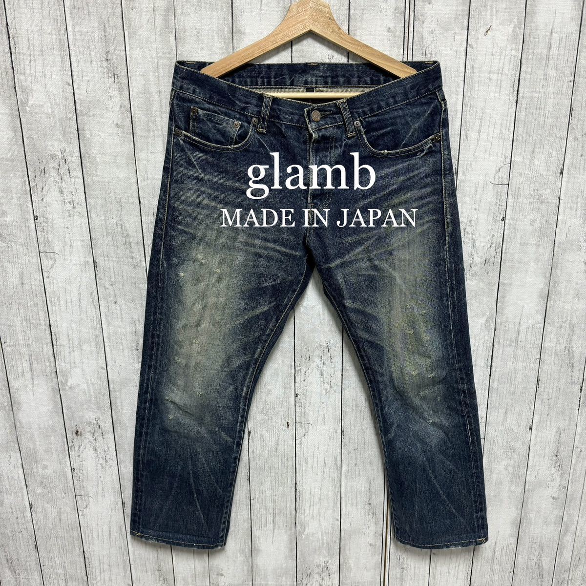 未使用タグ付きglambダメージ加工デニム-