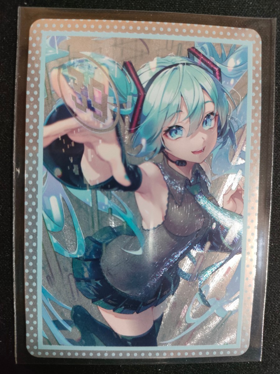 1円スタート 匿名配送 ACGカード 海外ファンカード 　初音ミク①_画像5