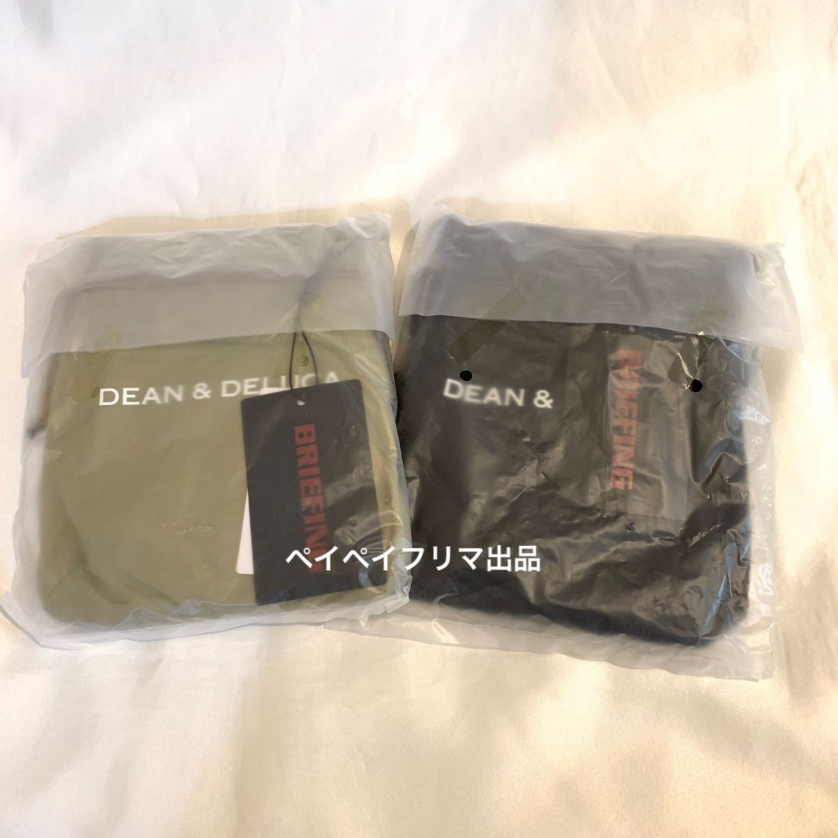 DEAN & DELUCA × BRIEFING サコッシュトートバック　ベージュ　ブラック　2点セット